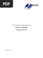 Musical Format Guidelines and Integrated Script 090112 PDF