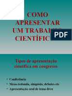 Como Apresentar Um Trabalho Científico