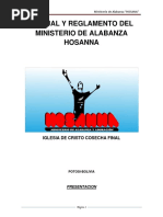 Reglamento Del Ministerio de La Alabanza y Adoración