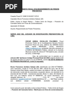 Modelo de Requerimiento de Prision Preventiva