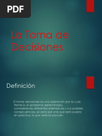 Toma de Decisiones