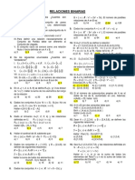 Ejercicios de Relaciones Binarias