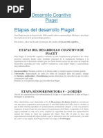 Desarrollo Cognitivo de Piaget