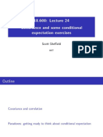 Covariance and Some Conditional Expectation Exercises: Scott Sheffield