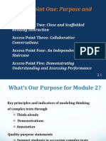 Modeling: Access Point One: Purpose and