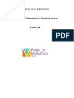 CADERNO DE EXERCÍCIOS - Radiano, Círculo Trigonométrico e Congruência de Arcos PDF