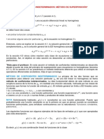 Secc. 4.4, Coeficientes Indeterminados, Metodo de Superposicion