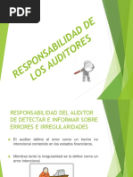 Responsabilidad de Los Auditores 