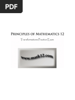 Principles of Math 12 - Transformations Practice Exam PDF