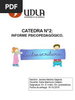 Informe Psicopedagogico Integrado