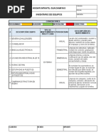 Cronograma de Mantenimiento