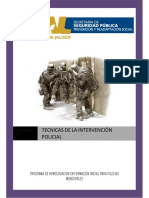 Técnicas de Intervención Policial. Jalisco PDF