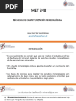 Tecnicas de Caracterizacion Mineralógica PDF