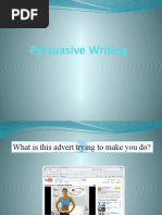 Persuasive Writing Power Point