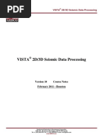 Seismic Data Processing Using VISTA 2D 3D v10 CM DLW Houston PDF