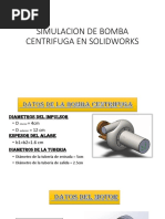 Simulacion de Bomba Centrifuga en Solidworks