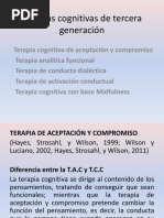 Terapias Cognitivas de Tercera Generación