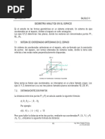 Geometria Analitica en El Espacio