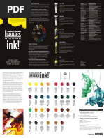 Liquitex Color Chart Ink Leaflet - LR.