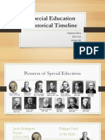 Special Education Historical Timeline