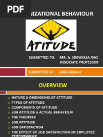 Organizational Behaviour: Submitted To: Mr. A. Srinivasa Rao Associate Professor