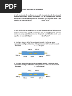 Ejercicios de Resistencia de Materiales para Certamen 2