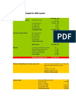 Simplified GSM Link Budget