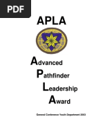 Advanced Pathfinder Leadership Award