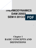 Thermodynamics DAM 20503 SEM II 2013/2014