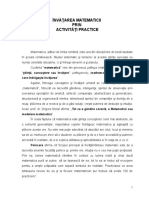 Invatarea Matematicii Prin Activitati Practice