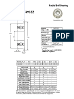 F693ZZ Flanged Miniature Bearing 3x8x4mm