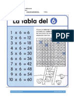 Guia Las Tablas de Multiplicar 6 - 7 09-08