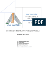 Documento Informativo para Las Familias