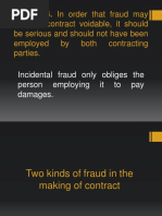 Make A Contract Voidable, It Should Be Serious and Should Not Have Been Employed by Both Contracting Parties