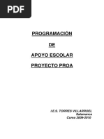 Programa de Apoyo Escolar Proa - 20102011