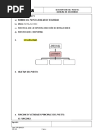 DESCRIPTIVO de PUESTO Coordinador Administrativo