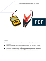 Autool Bt360 Battery Tester User Manual