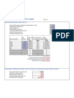 Calculation Sheet For Flares: User Supplied Inputs (Grey Cells)