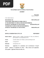 Mtshali & Others V Buffalo Conservation 97 (Pty) LTD