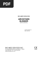 Bio-Med Air-Oxygen Blender - Service Manual