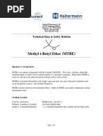 MTBE-Data and Safety Sheet