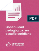 Continuidad Pedagógica Un Desafío Cotidiano