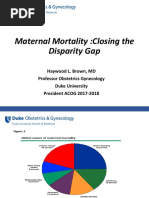 PQCNC OBH Kickoff CMOP Learning Session - Maternal Mortality Closing The Gap 2017