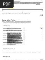 How To Find Integrating Factors