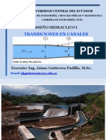 Transiciones en Canales Flujo Subcritico