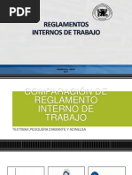 Comparación de Reglamento Interno de Trabajo Textimax, Pesquera Diamante y Adinelsa