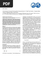 SPE 89867 Klinkenberg-Corrected Permeability Measurements in Tight Gas Sands: Steady-State Versus Unsteady-State Techniques