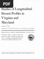 HACK, 1957. Studies of Longitudinal Stream Profiles in Virginia and Maryland