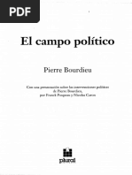 Bourdieu Pierre - El Campo Politico - La Representacion Politica