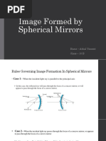 Image Formed by Spherical Mirrors